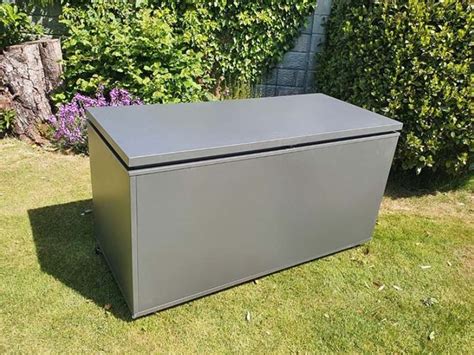 small metal outside box|small outdoor metal storage box.